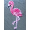 Patch Flamant Rose Idéal Pin-Up Rockabilly Kitsch Oiseau
