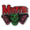 Patch Groupe Rock Misfits 3 Crânes Colorés Écusson Thermocollant Veste Blouson
