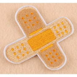 Patch humour pansement vêtement 8x8cm - Écusson thermocollant
