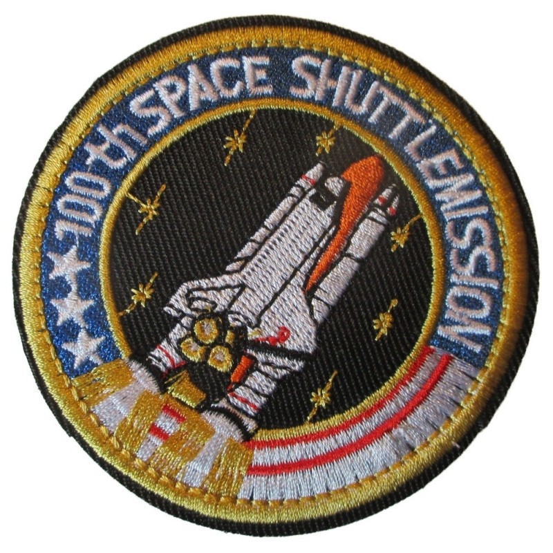 Patch Raumfähre rund 7,5 cm Aufnäher zum Aufbügeln
