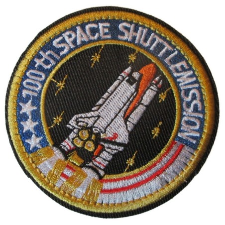 Patch Raumfähre rund 7,5 cm Aufnäher zum Aufbügeln
