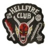 Patch 12cm Hellfire Club Schwarz Dämon mit Hörnern Aufbügler für Jacke Blouson
