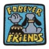 Patch Forever Friends avec un chien 7.5x6.5cm Écusson Thermocollant
