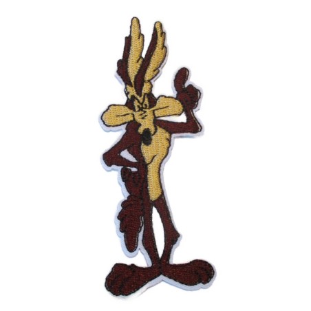 Patch Vil Coyote 11x4,5cm Aufbügler Cartoon Lustig
