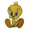 Patch Kanarienvogel Titi sitzend 9x6,5cm Aufbügler Cartoon lustig
