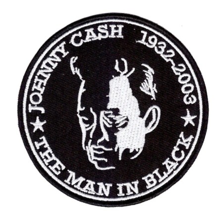Patch Johnny Cash Man In Black 1932-2003 Écusson Country Rock

