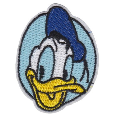 Patch Donald Duck Visage en Gros Plan 7x6 cm Écusson Thermocollant
