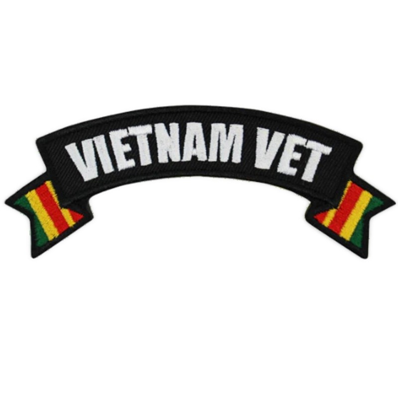 Patch hommage militaire Vietnam Vet 13x4 cm écusson thermocollant
