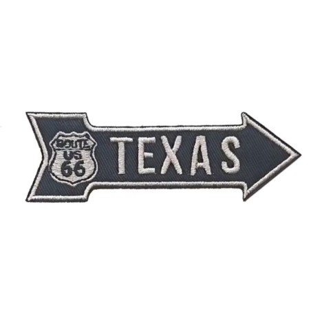 Patch flèche Texas Route 66 10x3.5cm écusson country thermocollant
