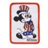 Mickey Mouse Onkel Sam USA Patch 4,7x6,5cm Aufbügler Kinder Kleidung
