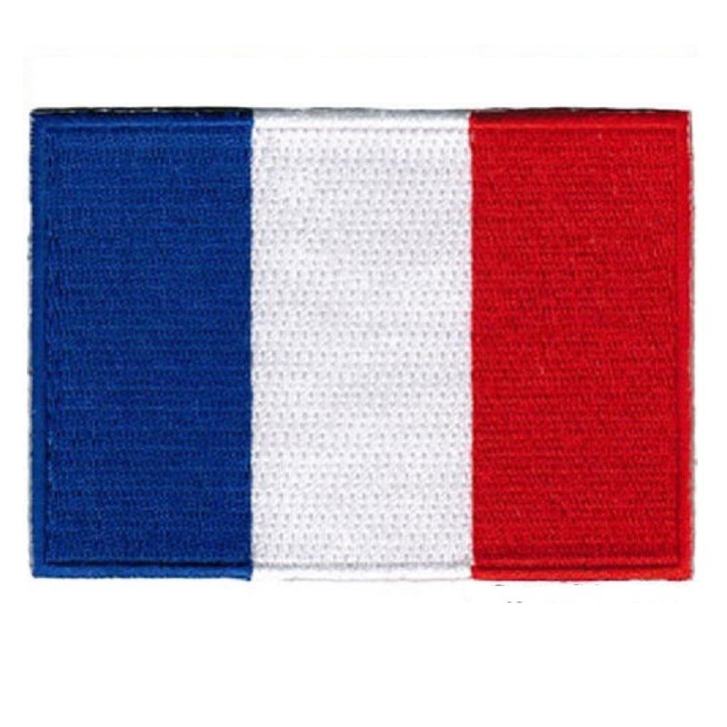 Patch Frankreich Flagge Abzeichen Aufnäher Französisch Biker, abnehmbar
