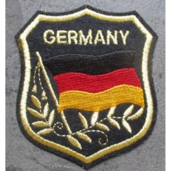 Patch Wappen Deutschland 8x7 cm Aufnäher Bügelbild Flagge
