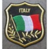 Patch blason Italie 10x9 cm écusson thermocollant drapeau italien biker