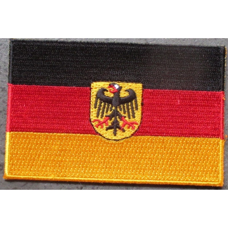 Patch Drapeau Allemagne 9x5.5 cm Écusson Thermocollant pour Vêtements
