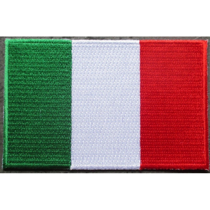Patch Italienische Flagge 9x5.5cm Aufnäher zum Aufbügeln

