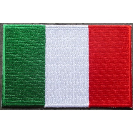 Patch Italienische Flagge 9x5.5cm Aufnäher zum Aufbügeln
