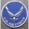 Patch rond US Air Force bleu aviation 7.5 cm écusson thermocollant USA drapeau
