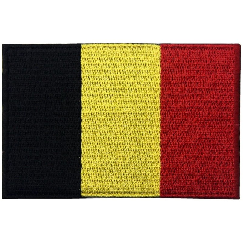 Belgien Flaggen Patch 6x3,5 cm Aufbügler Belgische Flagge
