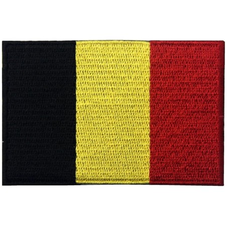 Belgien Flaggen Patch 6x3,5 cm Aufbügler Belgische Flagge

