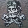 Patch crane  aviateur ou motard piston ? Écusson rock and roll