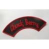 Patch Chuk Berry - Banderole Noir Rouge - Écusson Rockabilly Fan Rock Roll
