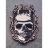 Patch crane  Frankenstein Gris à Flammes Écusson Rock and Roll