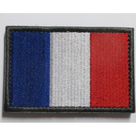 Patch Détachable Drapeau France Biker Motard 7.5x5 cm Rock Roll Écusson
