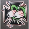 Aufkleber Malteserkreuz Rat Fink Auge Sticker Kustom Bike