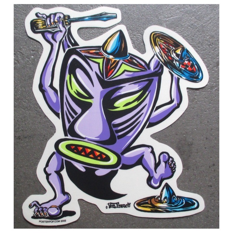 Aufkleber Tiki Mechaniker Zierblende und Schraubendreher Aufkleber
