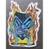 Sticker Tiki Flammes Fume Cigare Autocollant Kustom Hot Rod
