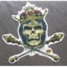 Sticker crane Couronne Tête de Mort Autocollant Rockabilly