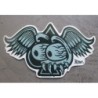 Sticker Oeil Volant Noir Gris avec As de Pique Autocollant Kustom
