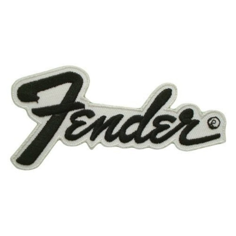 Patch Logo Fender Gitarre Musik Aufnäher zum Aufbügeln Fan Rock Roll
