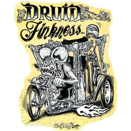 sticker rat fink druid finkness trike et pin up autocollant
