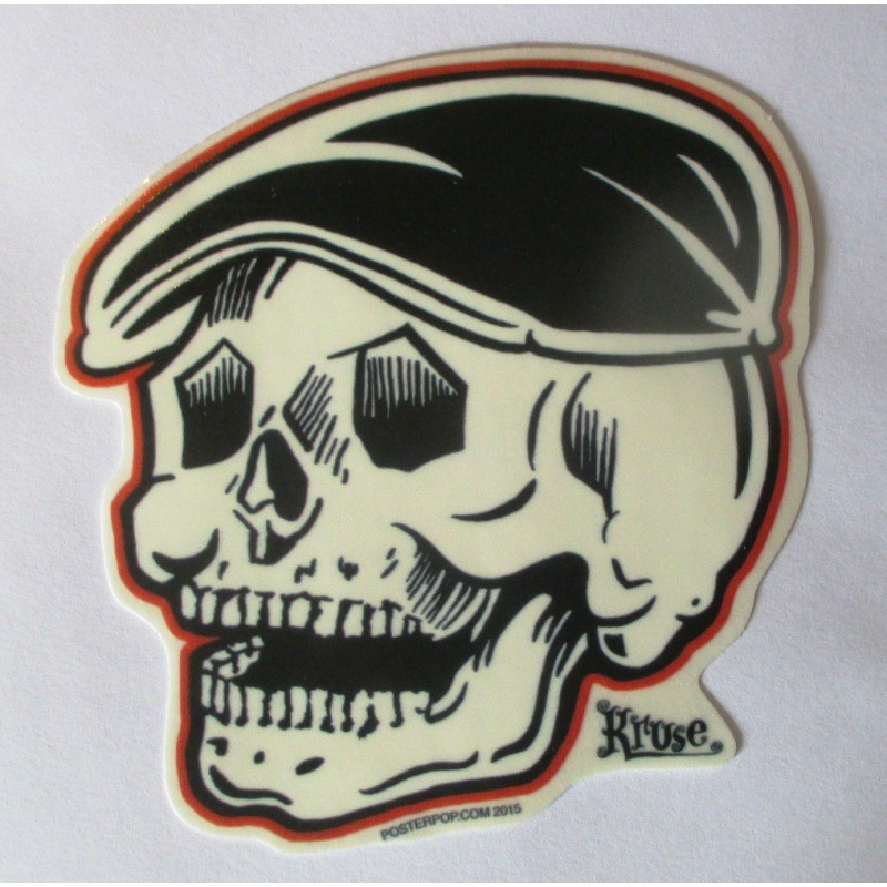 Aufkleber Kran Kappe Kruse 12x11cm Rockabilly Autoaufkleber