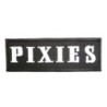 Patch thermocollant groupe Pixies noir et blanc 11x4 cm logo
