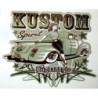 Sticker Kustom Spirit Pick-up, Scallop et Pin-up Brune Pinstriping 8x9.5cm Bigdaddyjo - Autocollant
