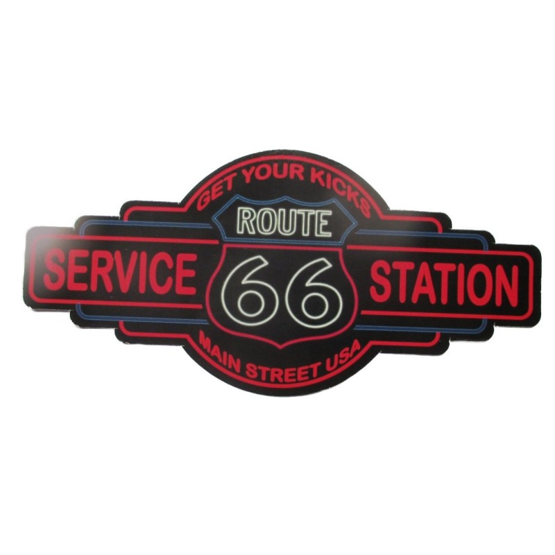 Sticker Route 66 Station Service 15x7 cm Autocollant
