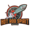 Sticker Hot Rod Spirit et Missile 13x10cm Autocollant Déco US
