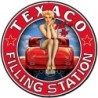 Aufkleber Texaco Hot Rod und Pin Up 14,5cm Tankstelle
