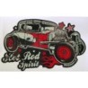 Aufkleber schlanker Hot Rod Spirit rot von 1932 Bigdaddyjo 10,5x6 cm Schrift weiß
