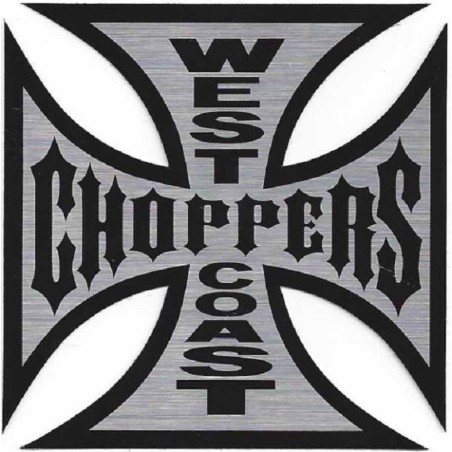 Aufkleber West Coast Choppers 8cm Malteserkreuz Biker USA
