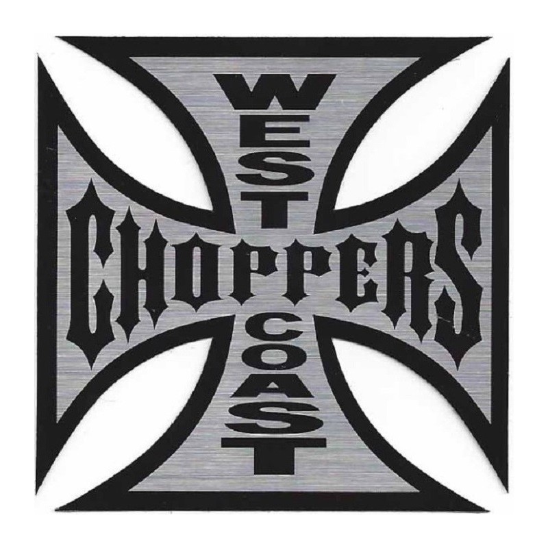 Aufkleber West Coast Choppers 36cm Malteserkreuz Biker USA
