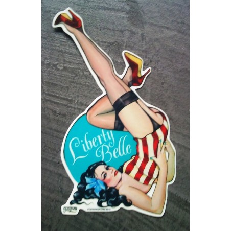 Aufkleber Pin Up Sexy Liberty Belle Deko Luftfahrt Autocollant
