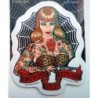 Sticker Pin-up Rousse Tatouée et Toile d'Araignée Autocollant
