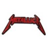 Patch du groupe Metallica logo rouge 13x6.5cm rock roll - Écusson thermocollant
