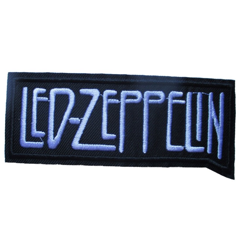 Patch Groupe Led Zeppelin Logo Noir et Blanc Écusson Veste Blouson
