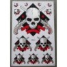 Planche de Stickers Crâne Vieux Pistolet - Autocollant Skull
