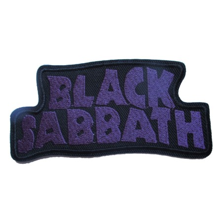 Patch Groupe Black Sabbath Logo Noir et Violet Écusson Veste Blouson
