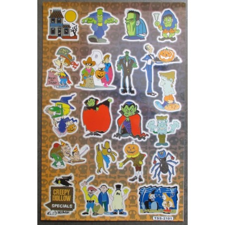 Halloween Monster Stickerbogen Aufkleber Party
